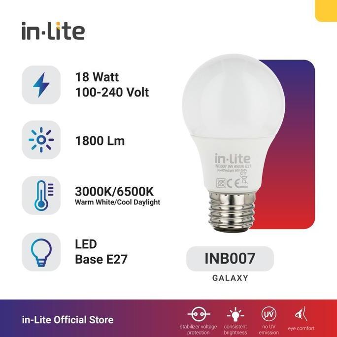 New- Lampu Led Inlite 18 Watt / 18 Watt Led Inside ORIGINAL