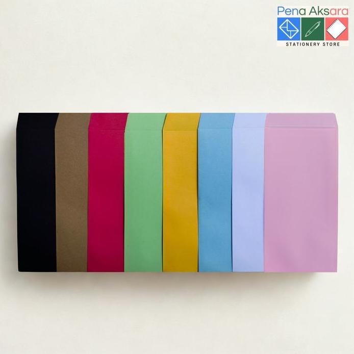 Isi 10 Amplop Panjang / Angpau Warna Amplop Uang / Amplop Lebaran / Amplop Imlek / Angpau Lebaran / 