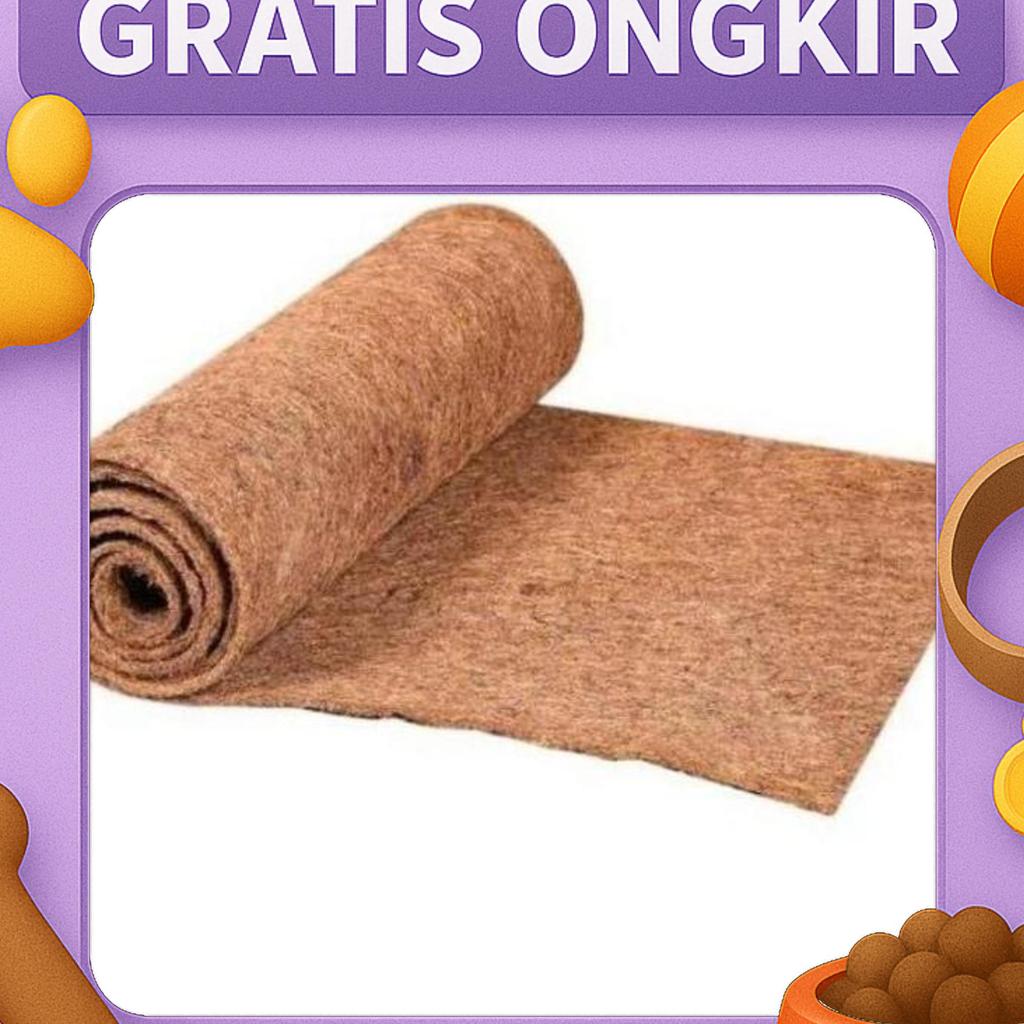 Alas Kandang Coco Mesh Reptile Nomoy Substrate Coconut Mat Nc-07