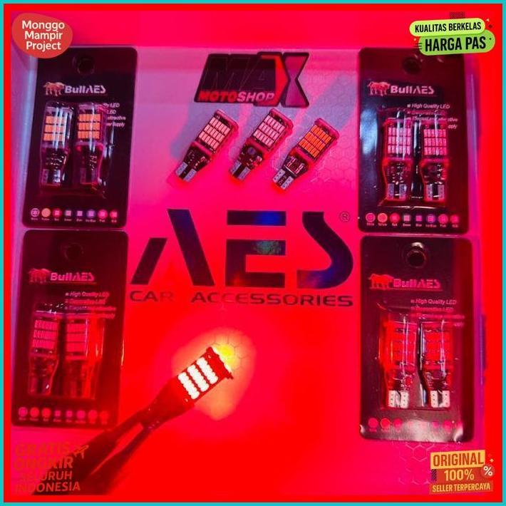 Promo Lampu Led T10 45 Smd Superbright Merk Bullaes Sein Dajjal Harga Sepasang
