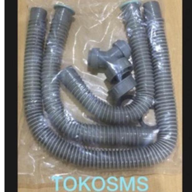 Selang bak cuci piring cabang flexible sink 2 lubang selang BCP