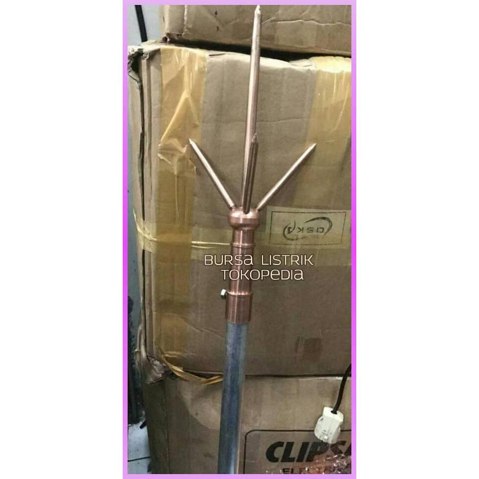 ANTI PETIR TRISULA / PENANGKAL PETIR TRISULA 1 SET
