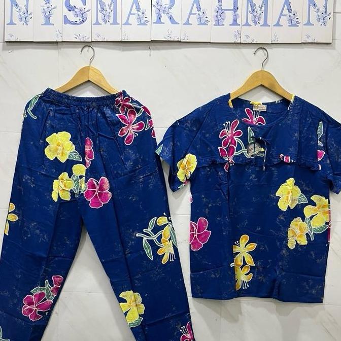Promo Setelan CP BATIK INDRA dewasa - Tangan Pendek - Celana Panjang Diskon