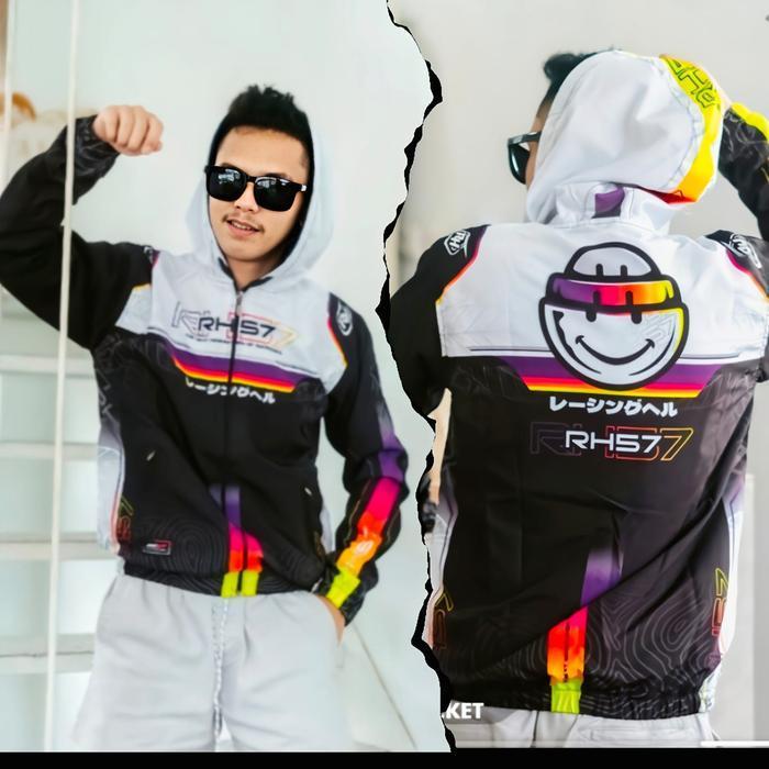 Jaket Racing Hell Rh57 Series Terbaru Bahan Lotto Tebal Terlaris Best Quality 100% Original