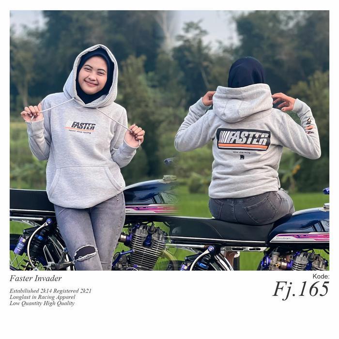 Jaket Hodie Faster Invader Fj 165 Terbaru Best Quality 100% Original
