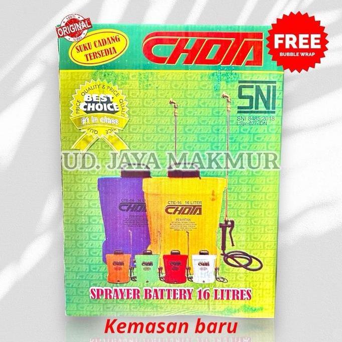 Sprayer elektrik chota 16 liter biru TERMURAH Tangki Semprotan Tanaman Promo Premium