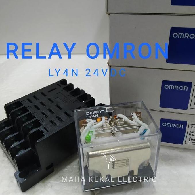 Relay Omron Original Ly4 Ly4N 24Vdc 10A 14Kaki/Relay Omron Omron Ly4N 24Vdc Relay Omron Original Har