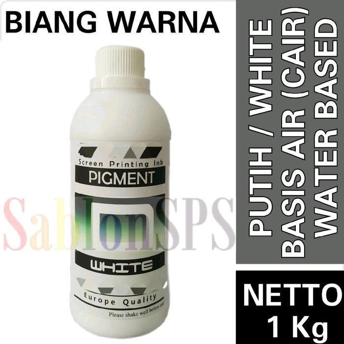 TERBARU BIANG WARNA CAT SABLON WARNA PUTIH 1KG