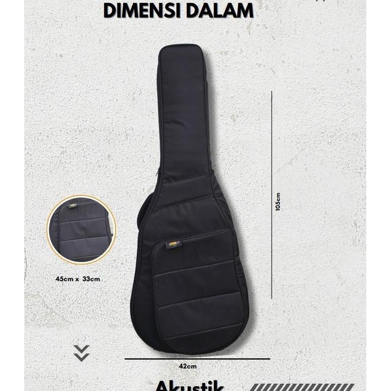Tas Gitar Gigbag Akustik Caselo Promo Premium