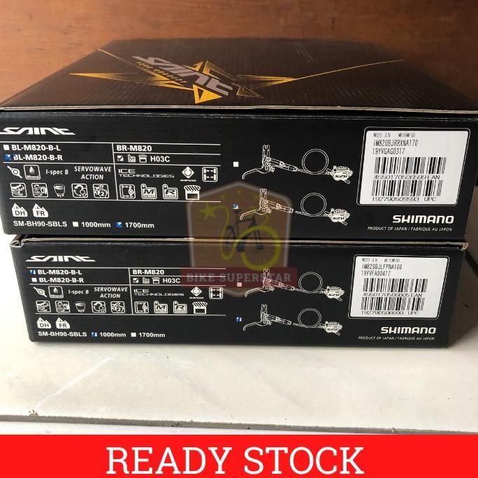 Brake Set Rem Hidrolik Sepeda Shimano Saint 4 Piston Japan