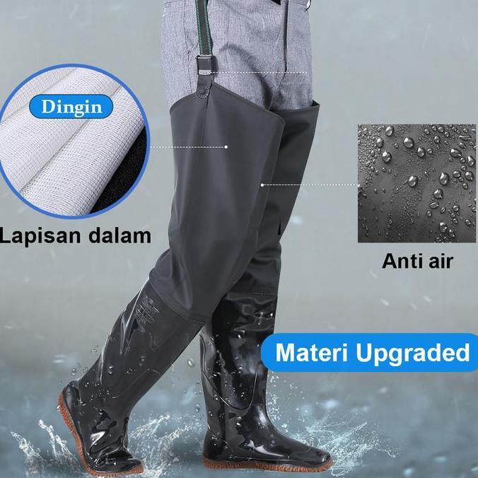 Sepatu Boots Karet Anti Keong Sawah Petani Panjang Sampai Paha Lembut
