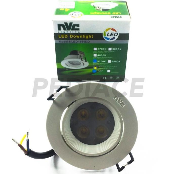 Lampu Downlight LED Inbow Sorot NVC 4W 4 Watt 4 Mata Putih / 5700K