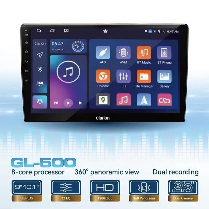 Promo Head Unit Android Clarion GL-500 9/10 Inch garansi resmi Clarion Diskon