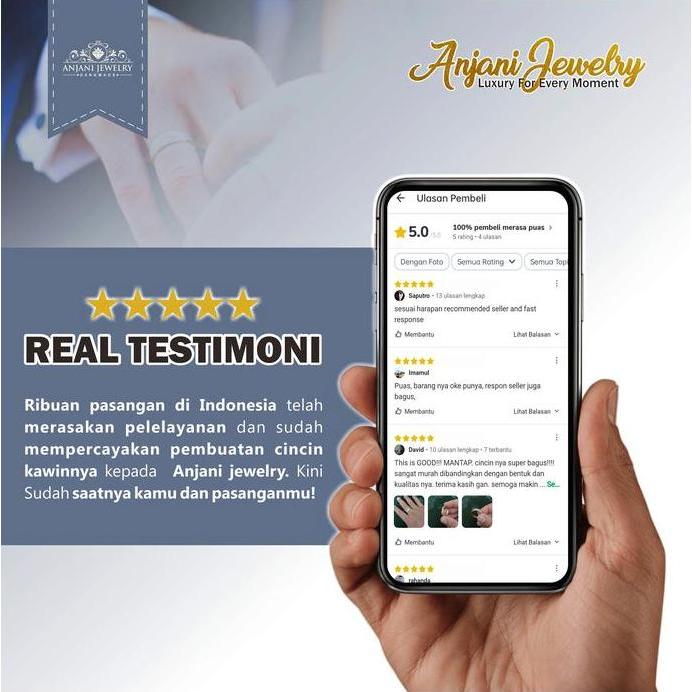 cincin kawin perak pria free ukir nama