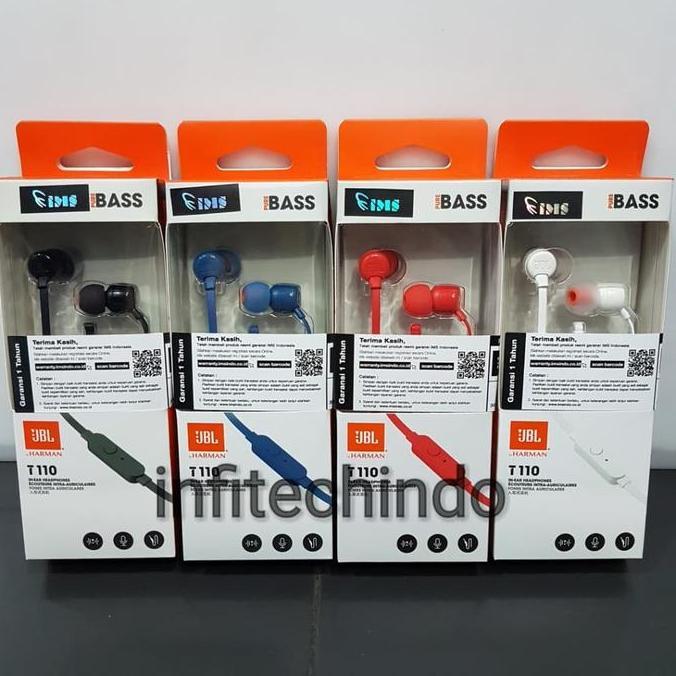 JBL T110 Headset Headphone 100% original garansi resmi indonesia