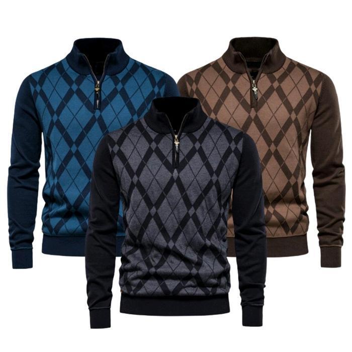 Sweater Rajut Pria Oversize Bahan Rajut Premium Knitwear Baju Panjang Hitam Tebal New Best Quality 1