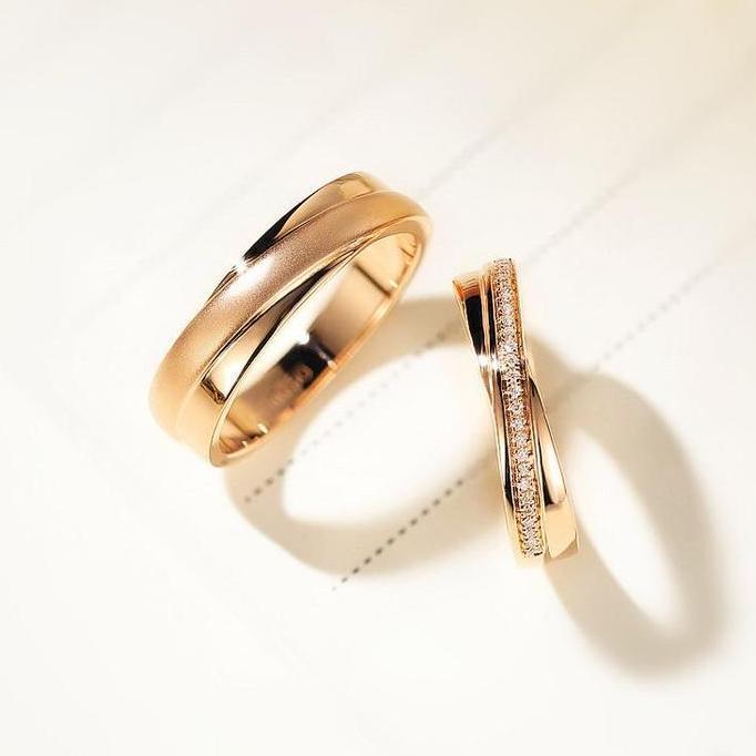 cincin nikah platinum couple MJ 123