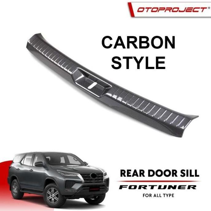 Sill Plate Bagasi NEW FORTUNER Otoproject Rear Door SillPlate Sensor - Carbon