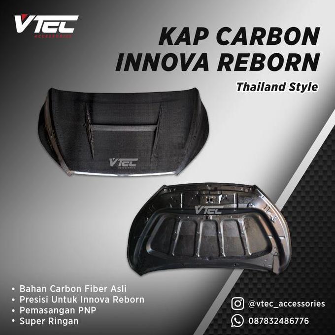 Kap Mesin Carbon Innova Reborn Thailand Style