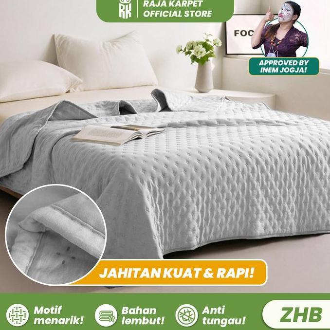 RAJA X INEM Selimut Polos Halus & Lembut Bahan Kain Microtex & Dacron (Hanya Selimut)
