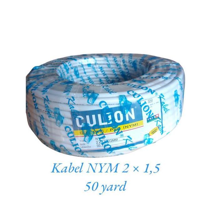 Kabel Listrik Kawat Tembaga CULION  NYM 2 x 1,5 mm Culion 50 Meter
