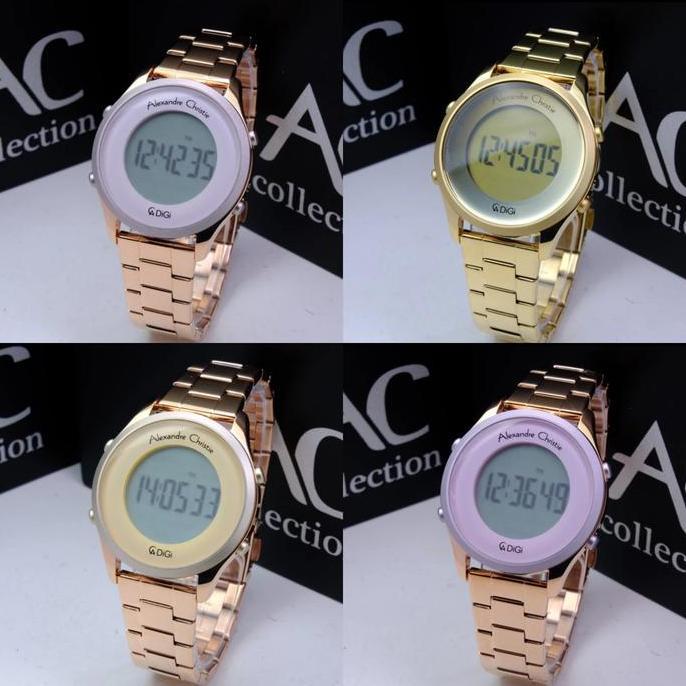 JAM TANGAN WANITA ALEXANDRE CHRISTIE AC9363 AC 9363 RUBBER BAND