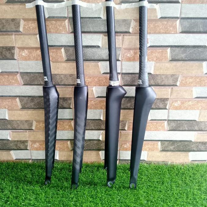FORK CARBON 700C TAPER DAN NON TAPER OVERSIZE 28,6 MM RIM BRAKE PRODUK IMPOR