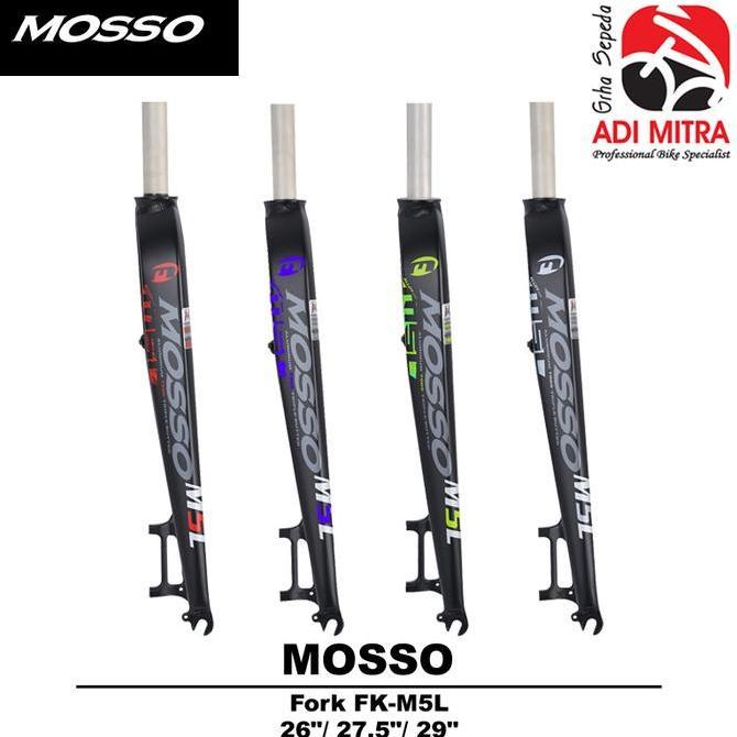 Mosso M5L Fork Rigid Disc Brake Fork Sepeda 26 / 27.5 / 29 Inch