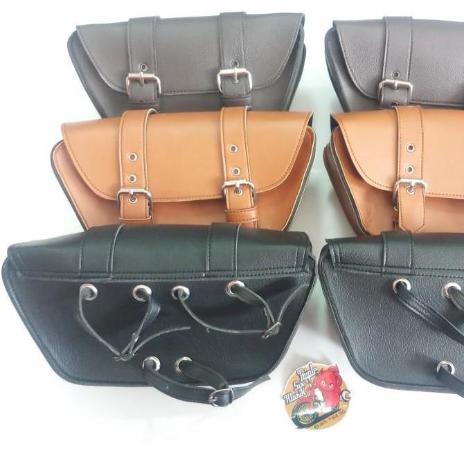 New- tas samping sidebag side bag motor klasik custom honda c70 streetcub