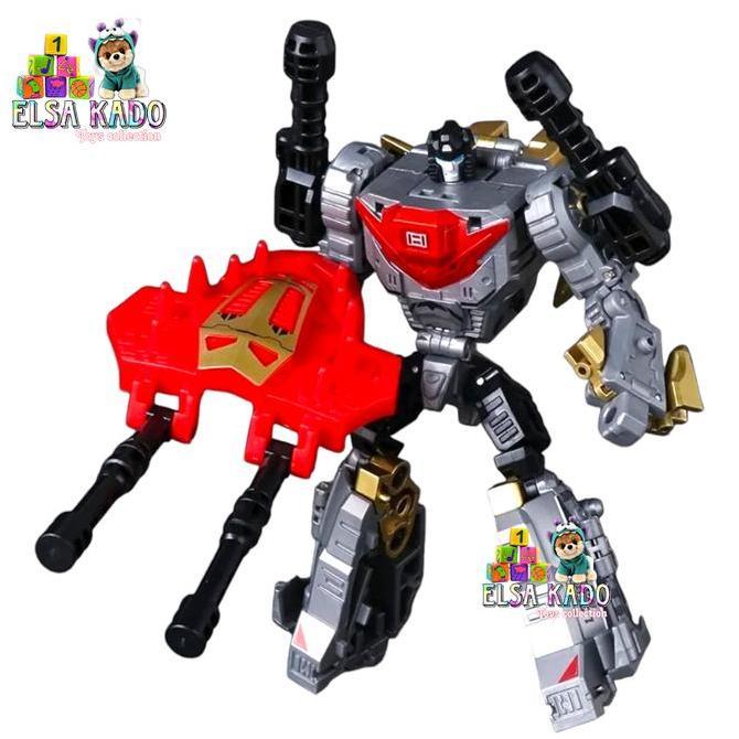 Dinobot Transformers Beast Mechanical Dinosaurus Trex Slam Samurai Mainan Robot Figure Deformation