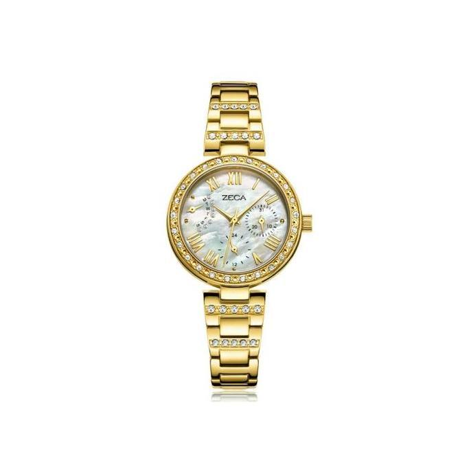 Zeca Watches Jam Tangan Wanitas Steel Orinal 1017L Silver