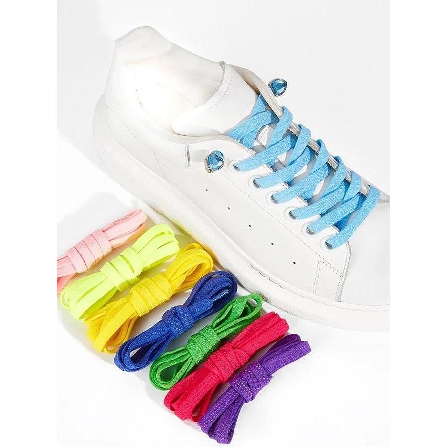 Tali Sepatu Elastis Lock Heart Diamond