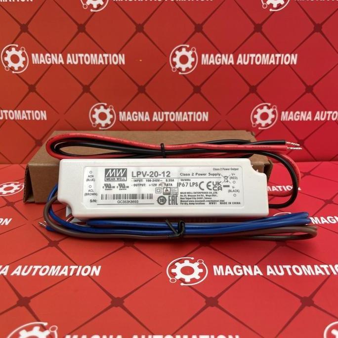 Baru MEAN WELL LPV-20-12 MEANWELL LED DRIVER POWER SUPPLYY magn4 Ayo Beli