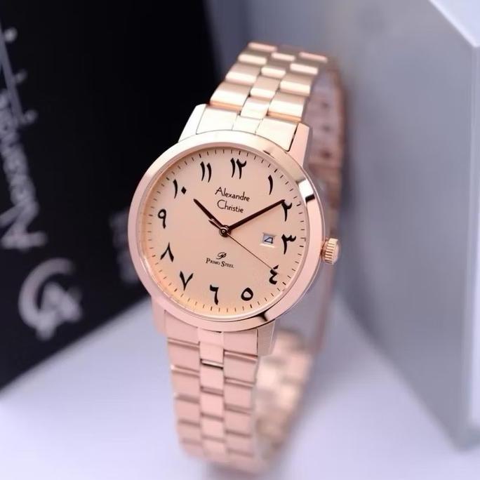 NEW | Jam Tangan Wanita Alexandre Christie 1007 AC1007 Arabic Dial [ORINAL] Watches Stainless