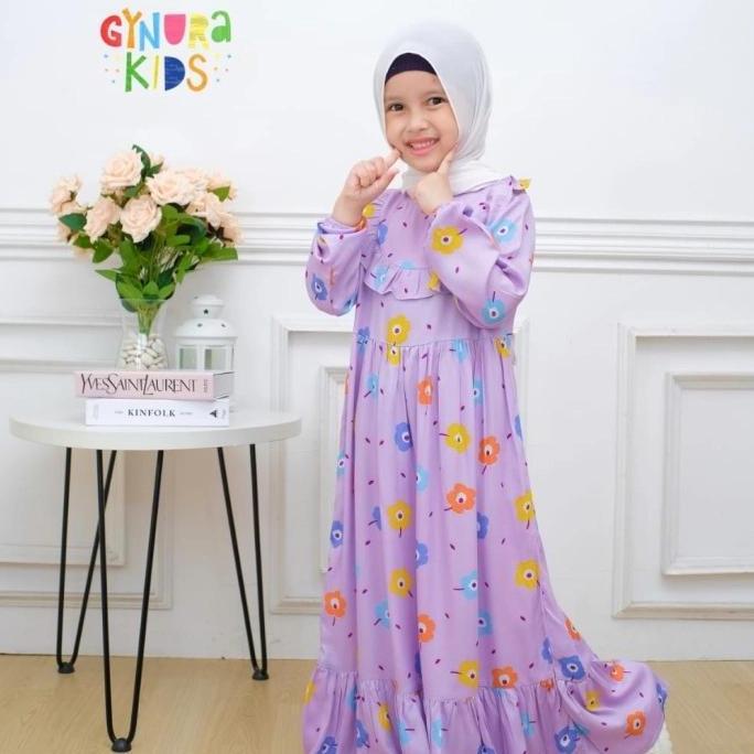 GYN HD Lilac Baju Homedress Couple Ibu Anak Gynura