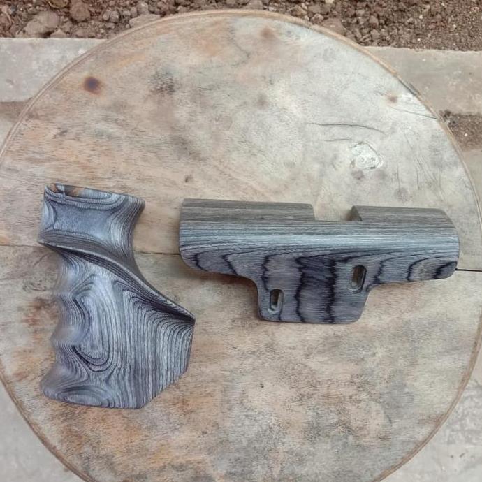 Cheek Pad Sandaran Pipi Setelan Kayu Laminated Import Blacan X Original Hand Made Rapi Presisi Kode 