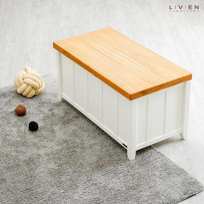 Terlaris Storage Box Minimalis Livien Furniture Putih