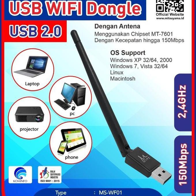 Usb Wifi Dongle Stb Mitsuyama Wireless Adapter Antena Wifi Pc 150Mbps