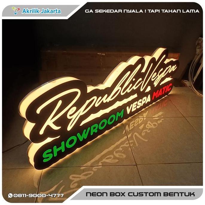 Terlaris Neon Box Custom Bentuk Kontur Logo | Custom Neon Box | Neon Box Murah