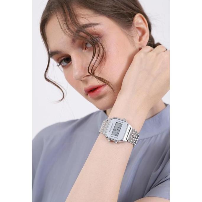 Berrybenka - Jam Tangan Cewek Rantai Wanita Sofia Cleysia Dital Official Stainless Women