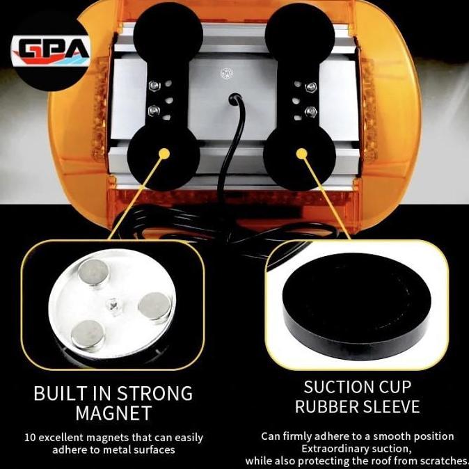 PROMO LED Strobo Rotator MINI Magnet Federal Signal 6 x 4 mata