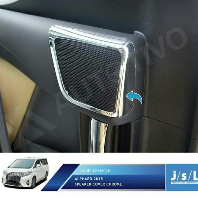 List Chrome Speaker All New Alphard List Cover Chrome Speaker Alphard Restock