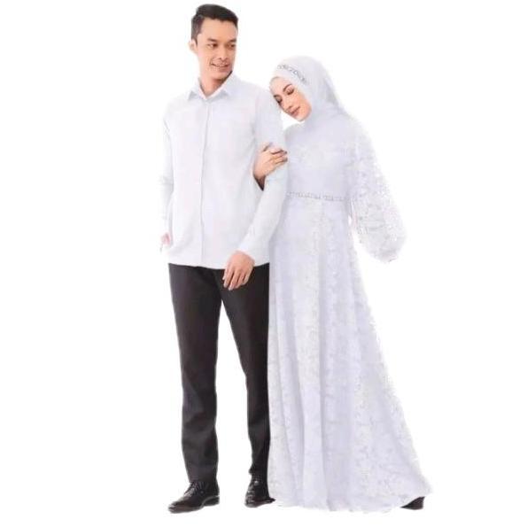 SHAKA - COUPLE GAMIS - COUPLE IBU&AYAH - COUPLE KEKINIAN Baju Pasangan Muslim Polos Keluarga