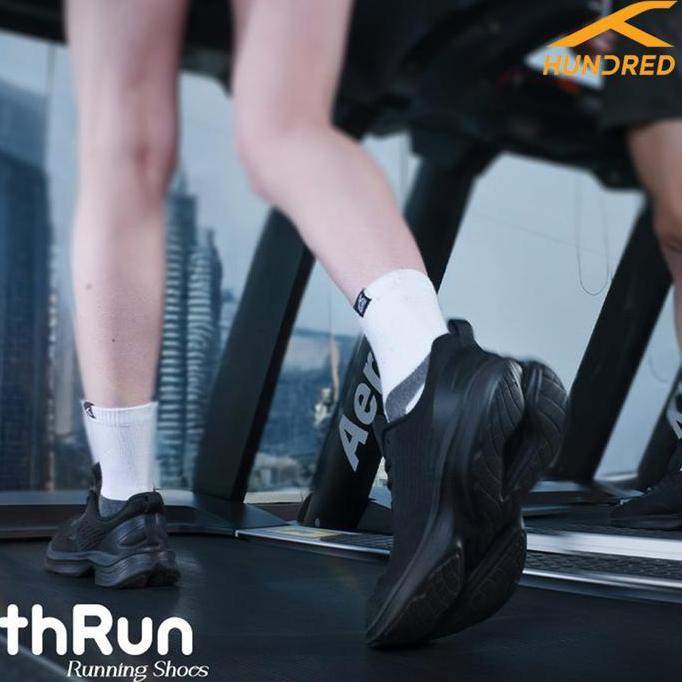 Sepatu Running Lari Merk Hundred Smooth Run Original Sepatu Lari Senam Joging Hundred