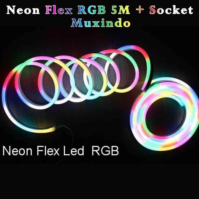 Lampu Led Neon Rgb Flexible 220V Lampu Selang Full Led Lampu Warna Rgb