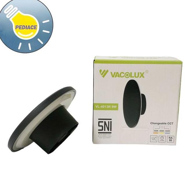 Lampu LED Wall Light 9W VACOLUX VL-4013R Bulat Outbow - Changeable CCT