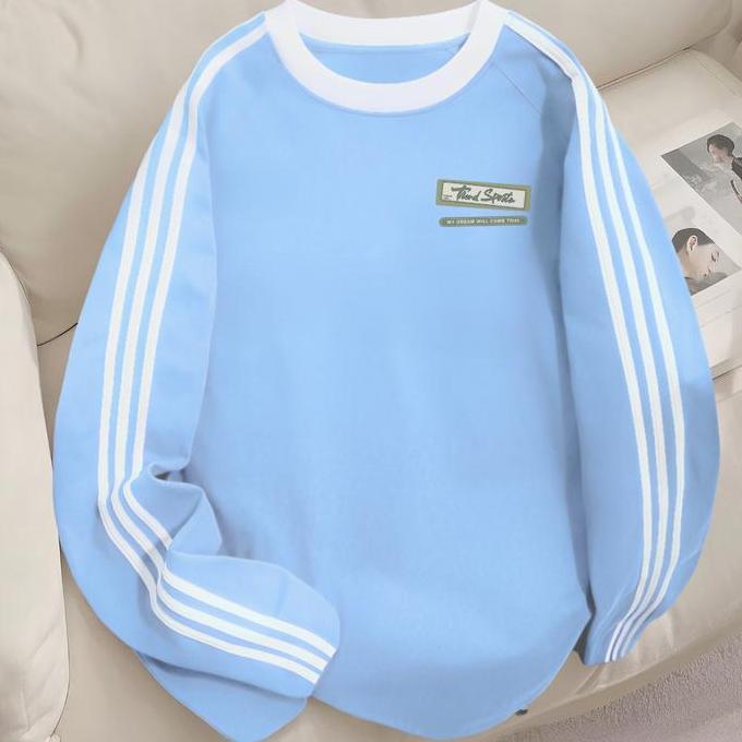 Bara_Vans - Alurelle Apparel Kaos Lengan Panjang 3 Garis Korea Premium Cotton Trendy Pria Wanita San