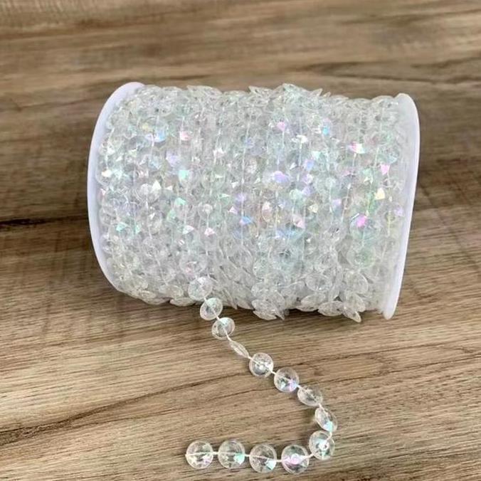 Terjangkau 30M Tirai Akrilik Manik Manik Kristal Dekorasi Pesta Tirai