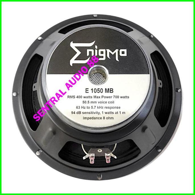 Audioqt- Enigma E 1050 Mb Hifi / Speaker 10 Inch Array E 1050Mb E1050 E1050Mb Mid Bass Low 10" 10In 