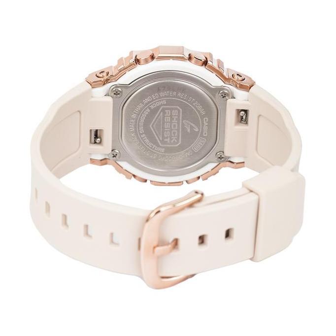 Jam Tangan Wanita Casio G-Shock X ITZY GM-S5600PG-4D Metal Square Dital Dial Bee Resin Band Watches